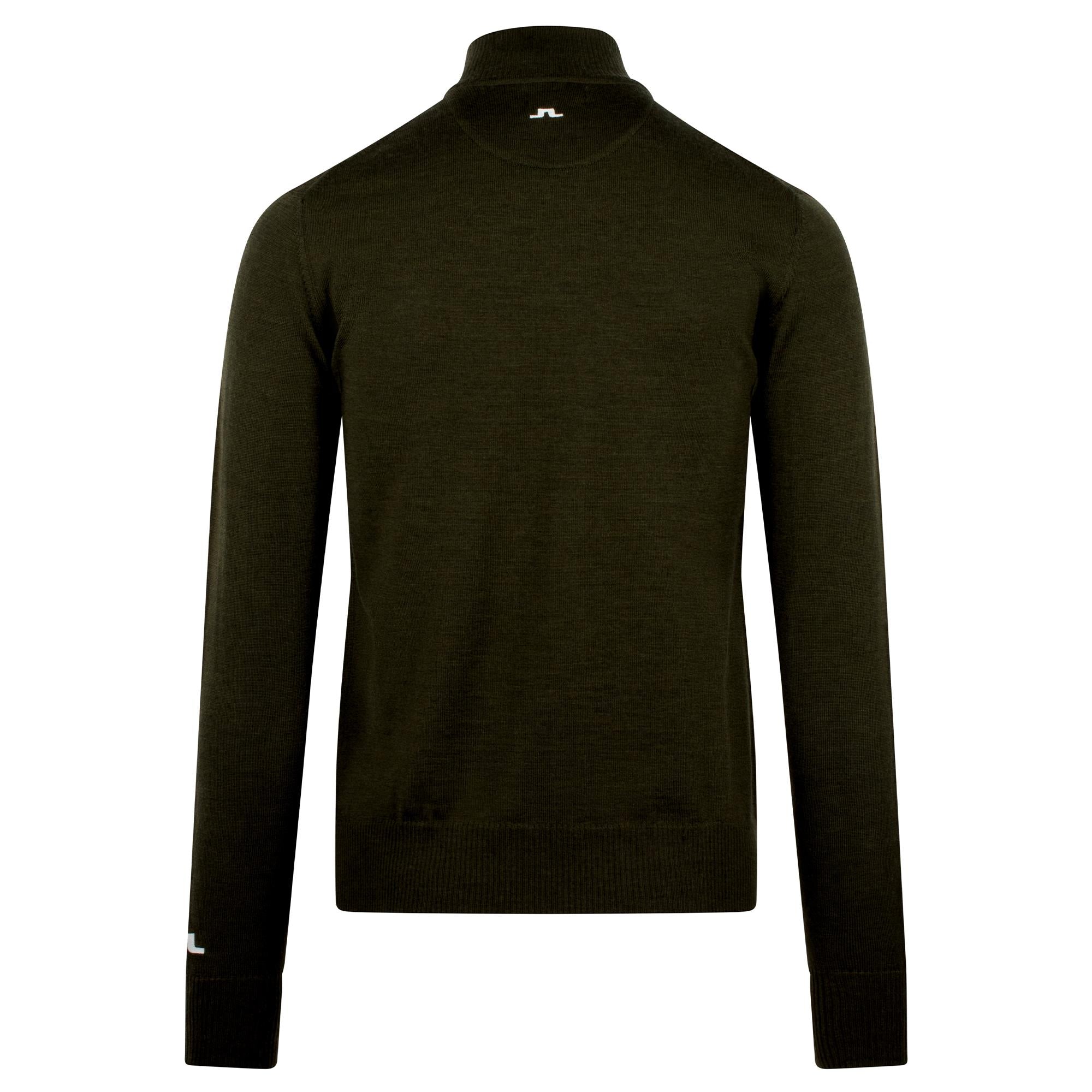 J Lindeberg Kian Tour Merino Sweater Forest Green